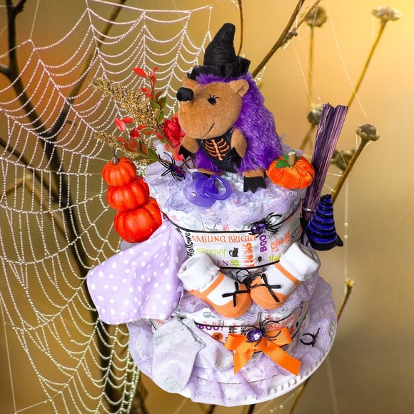 Halloween Diaper Cake Girl Diaper Cake
